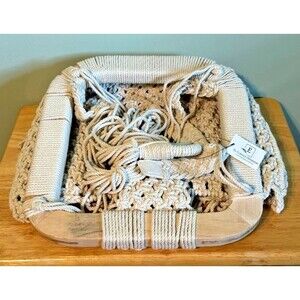 Macrame Baby Swing - Natural Boho Rope Hammock Swing Chair for Baby